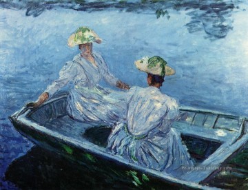 Le bateau Blue Row Claude Monet Peinture à l'huile